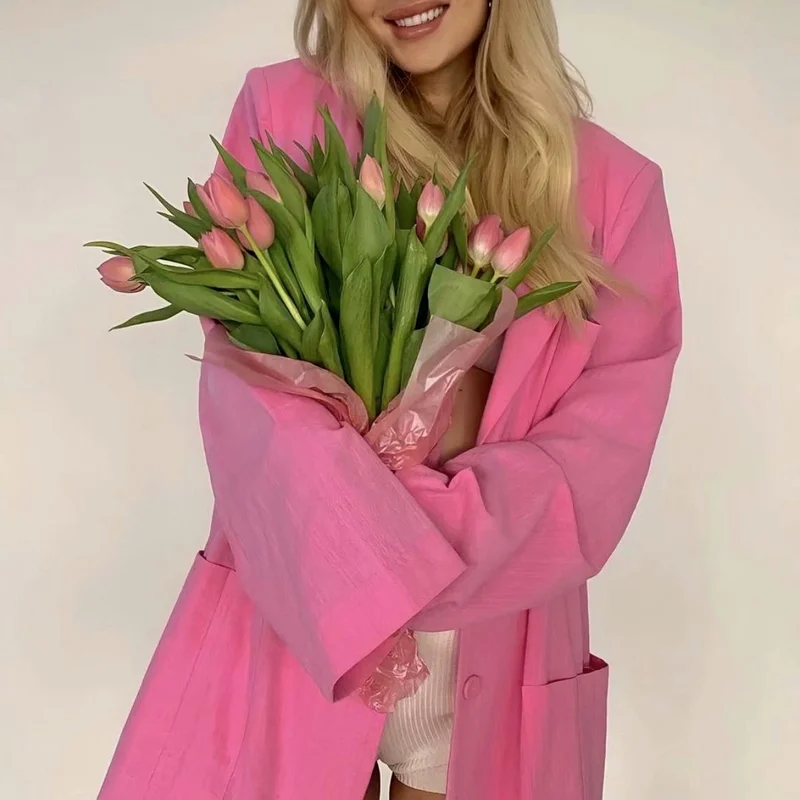Women's Casual Loose Lapel Jacket Summer Suit Jacket Office Pocket Jacket Slim Fashion Streetwear Women Blazer Office Business
Women's Casual Loose Lapel Jacket Summer Suit Jacket Office Pocket Jacket Slim Fashion Streetwear Women Blazer Office Business