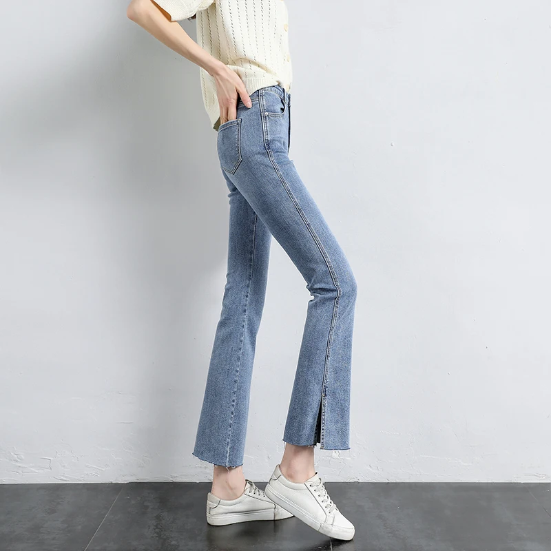 2021 Spring Summer Women1'S Clothing Slit Design High Waist Slimming Pencil Pants High-Quality Ankle-Length Indie Pants 
2021 Spring Summer Women1'S Clothing Slit Design High Waist Slimming Pencil Pants High-Quality Ankle-Length Indie Pants