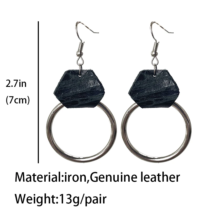 Emboss Statement Drop Earring Fashion Jewelry Unique Retro Vintage Geometric Bohemian Metal Genuine Leather Earrings for Women
Emboss Statement Drop Earring Fashion Jewelry Unique Retro Vintage Geometric Bohemian Metal Genuine Leather Earrings for Women