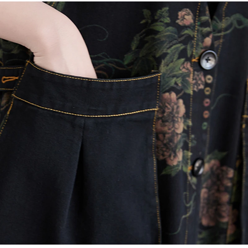 2021 spring summer new loose large size retro denim print long vest big pocket casual sleeveless fashion women cowboy jacket 135
2021 spring summer new loose large size retro denim print long vest big pocket casual sleeveless fashion women cowboy jacket 135