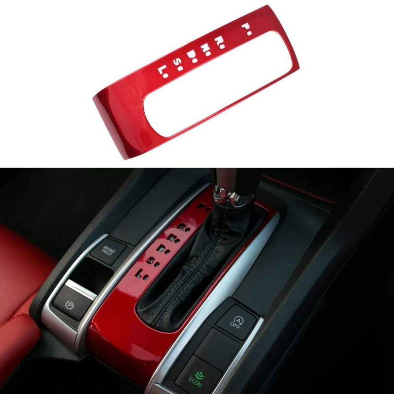Shift Gear Panel Trim Automatic Transmission Shift Box Cover for 10Th Gen Honda Civic 2020 2019 2018 2017 2016 - Red
Shift Gear Panel Trim Automatic Transmission Shift Box Cover for 10Th Gen Honda Civic 2020 2019 2018 2017 2016 - Red