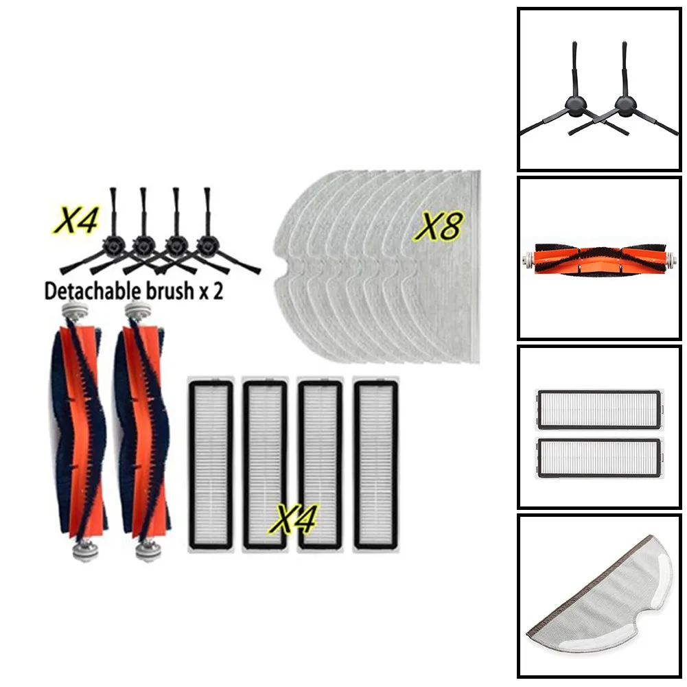 For Dreame L10 Pro Robotic Vacuum Cleaner Parts Kits Main Side Brush Filter Rag Replacement Accessories Home Appliance
For Dreame L10 Pro Robotic Vacuum Cleaner Parts Kits Main Side Brush Filter Rag Replacement Accessories Home Appliance