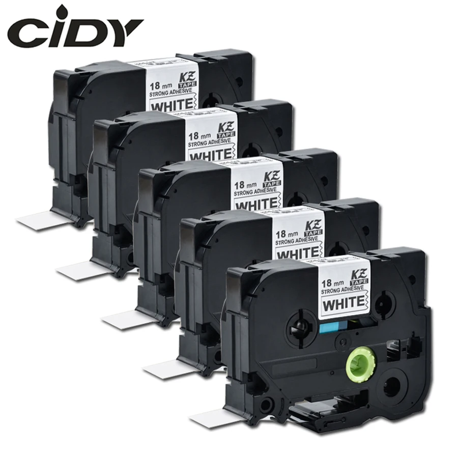 cidy 5pcs Black on White Strong Adhesive Tape 18mm tze S241 TZe-S241 tz-S241 tz S241 compatible brother p-touch printer
cidy 5pcs Black on White Strong Adhesive Tape 18mm tze S241 TZe-S241 tz-S241 tz S241 compatible brother p-touch printer