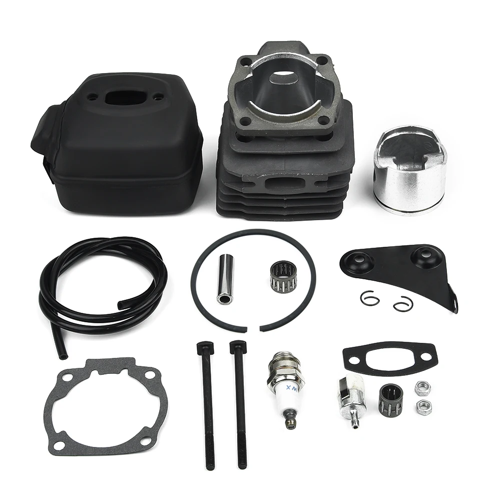 45mm Cylinder Muffler Piston Bolts Circlip Rebuild Kit For HUSQVARNA 50 51 55 Chainsaw Cylinder Replacements
45mm Cylinder Muffler Piston Bolts Circlip Rebuild Kit For HUSQVARNA 50 51 55 Chainsaw Cylinder Replacements