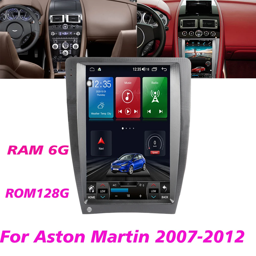 

Android Vertical Screen Car Radio For Aston Martin 2007-2012 Car Autoradio GPS Navigation Multimedia Player Buit-in Carplay DSP