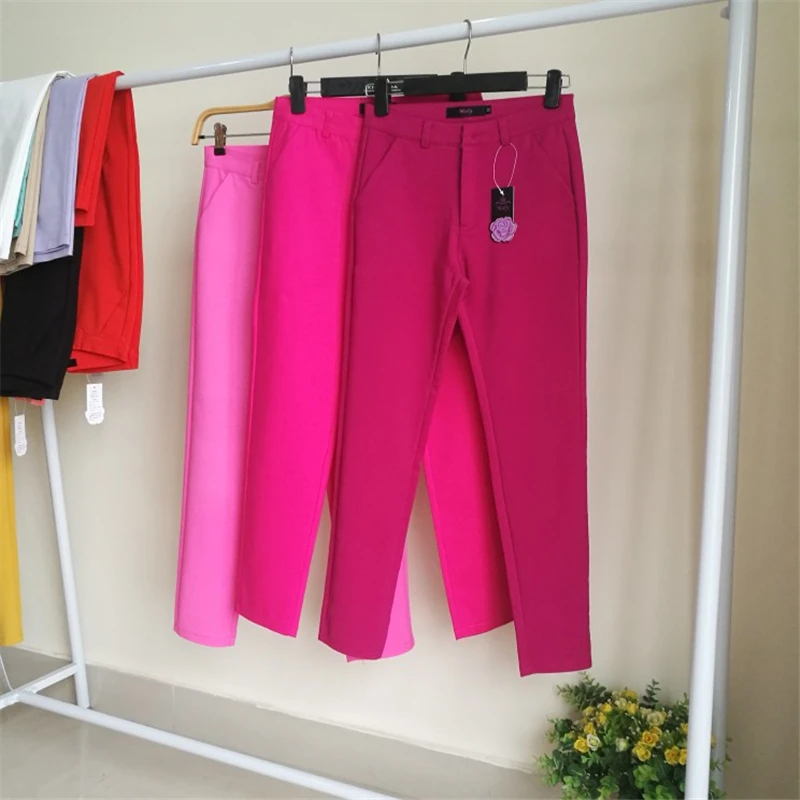 Casual Solid Slim Pants Women Sweet Candy Color Ankle-Length Pencil Pants Femme Trendy Plus Size Street Wear Trousers Mujer
Casual Solid Slim Pants Women Sweet Candy Color Ankle-Length Pencil Pants Femme Trendy Plus Size Street Wear Trousers Mujer