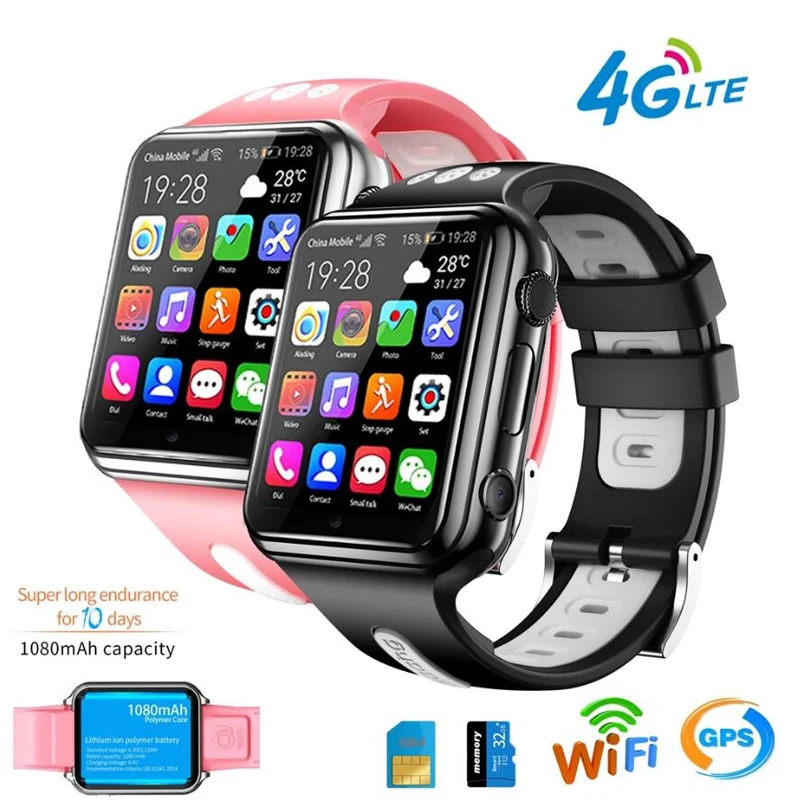 Soleeanre Смарт часы 4G gps wifi sim карта мужские и женские умные Android 9 0 Whatsapp Google Play монитор