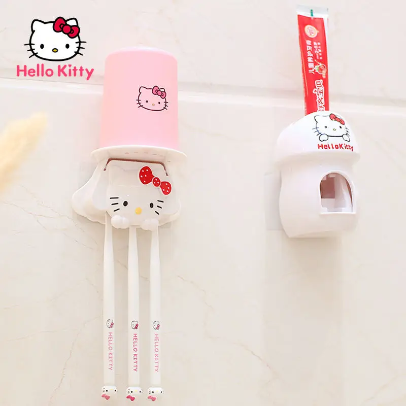 Hello Kitty Suction Wall Hanging Wall Punch-free Automatic Toothpaste Squeezing Cartoon Cute Mouthwash Cup Holder
Hello Kitty Suction Wall Hanging Wall Punch-free Automatic Toothpaste Squeezing Cartoon Cute Mouthwash Cup Holder