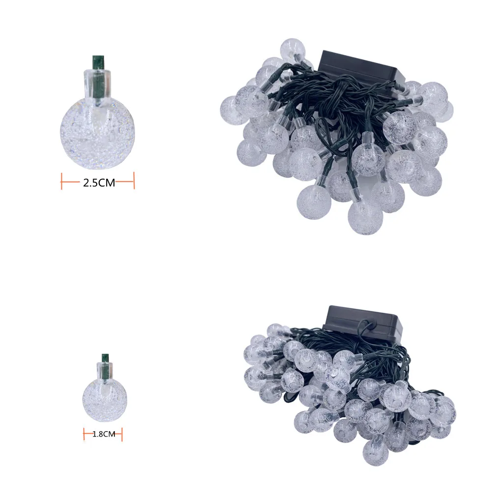 ECLH Solar Lamp 10M 50Led Crystal Ball Globe luz Waterproof Warm White Fairy Light Garden Decoration Outdoor Solar Led String
ECLH Solar Lamp 10M 50Led Crystal Ball Globe luz Waterproof Warm White Fairy Light Garden Decoration Outdoor Solar Led String