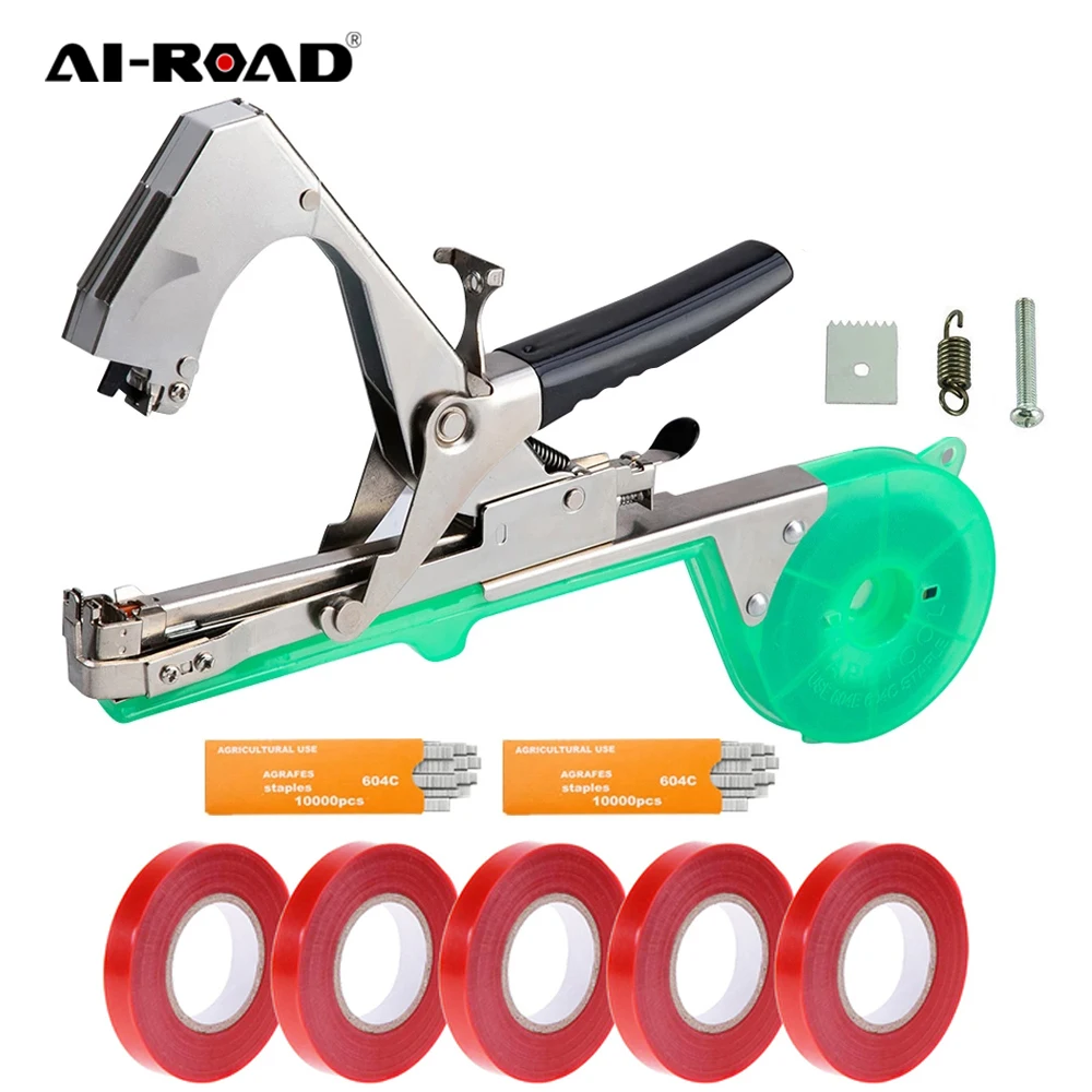 AI-ROAD Labor-Saving Plant Tying Machine Set Garden Tools Hand Tying Binding Machine Minced Vegetable Flower Tapetool Tapener 
AI-ROAD Labor-Saving Plant Tying Machine Set Garden Tools Hand Tying Binding Machine Minced Vegetable Flower Tapetool Tapener
