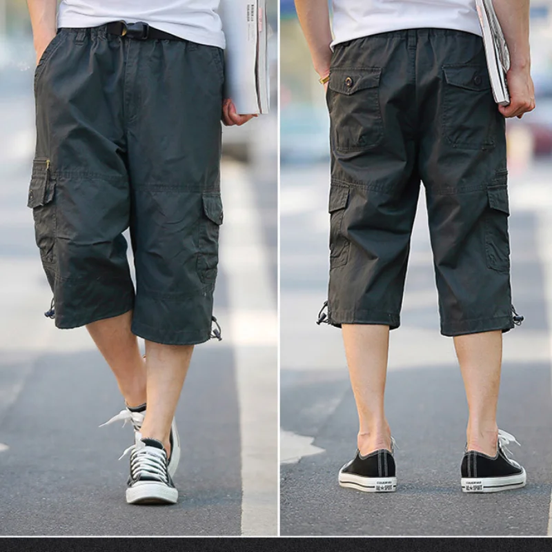 Summer New Men's Overalls Outdoor Recreational Sports Fashion Casual Loose Pants Thin Multi-pocket Cropped Trousers Straight
Summer New Men's Overalls Outdoor Recreational Sports Fashion Casual Loose Pants Thin Multi-pocket Cropped Trousers Straight