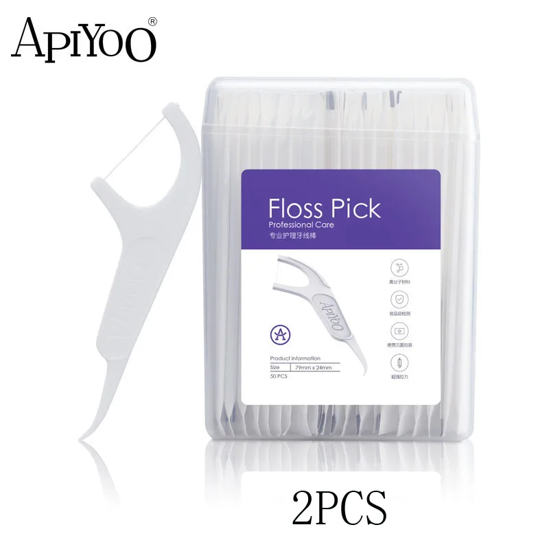 50pcs Teeth Toothpicks Stick Apiyoo Dental Floss Flosser Picks Tooth Clean Oral Care Oral Hygiene Dental 3C Floss Portable Case
50pcs Teeth Toothpicks Stick Apiyoo Dental Floss Flosser Picks Tooth Clean Oral Care Oral Hygiene Dental 3C Floss Portable Case