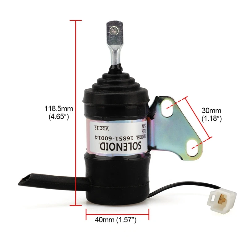 Fuel Stop Solenoid Power-Off Valve for Kubota Mower Tractor Excavator RTV RTV900 16851-60014 052600-4530
Fuel Stop Solenoid Power-Off Valve for Kubota Mower Tractor Excavator RTV RTV900 16851-60014 052600-4530