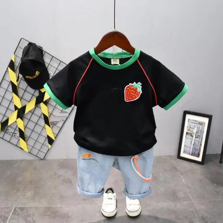 New Summer Kids Clothing Sets Boys Clothing Set Baby Boy Clothes Stripe Cartoon Children T-Shirt + Pants 2Pcs 2-7years
New Summer Kids Clothing Sets Boys Clothing Set Baby Boy Clothes Stripe Cartoon Children T-Shirt + Pants 2Pcs 2-7years