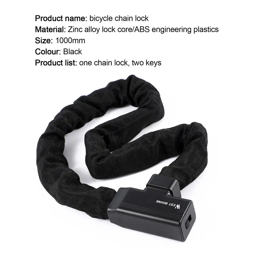 Bike Chain Lock Thicken Lock Core Anti-Drilling Compact MTB Road Bike Safety Outdoor Cycling Security Lock for Outdoor
Bike Chain Lock Thicken Lock Core Anti-Drilling Compact MTB Road Bike Safety Outdoor Cycling Security Lock for Outdoor