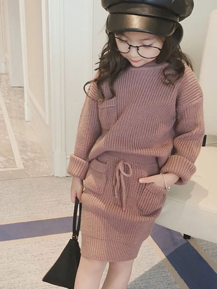 Autumn New Girls Casual Loose Sweater Pants Suit 2pcs Sweater Children Knitted Suit Winter Girls Clothing Set Baby Girls Clothes
Autumn New Girls Casual Loose Sweater Pants Suit 2pcs Sweater Children Knitted Suit Winter Girls Clothing Set Baby Girls Clothes
