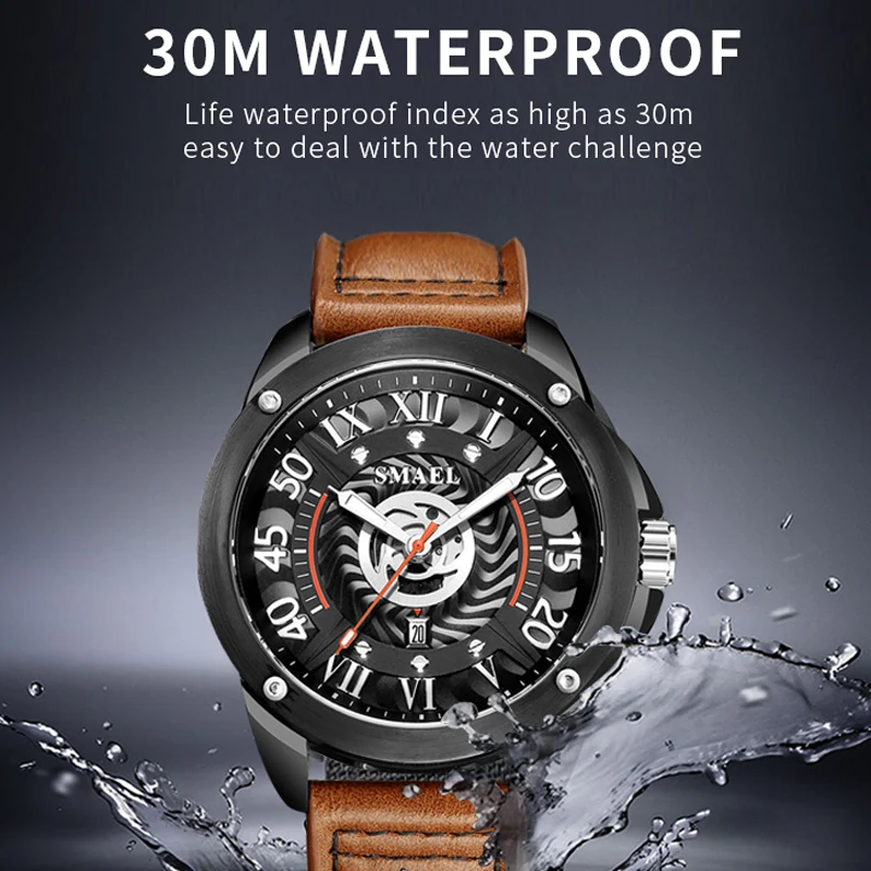 2021 New SMAEL Men Watches Fashion Quartz Wrist Watches Men's Military Waterproof Sports Watch Male Date Clock Relogio Masculino
2021 New SMAEL Men Watches Fashion Quartz Wrist Watches Men's Military Waterproof Sports Watch Male Date Clock Relogio Masculino