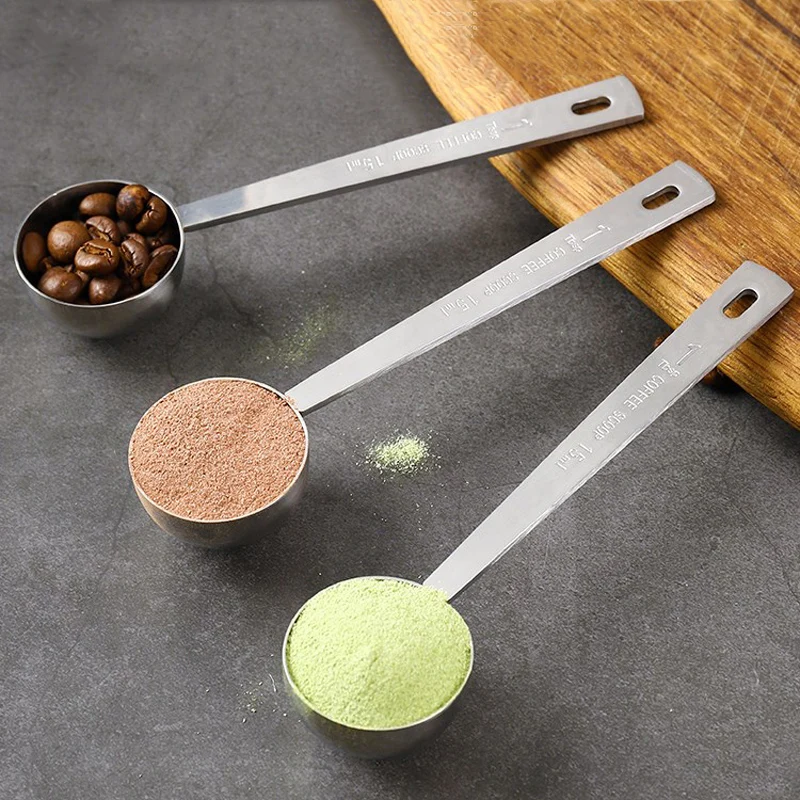 3Pcs Coffee Spoon Set 15ml Stainless Steel Measuring Spoon Milk Powder Scoop Coffee Measure Spoon Tea Coffee Tools Accessories
3Pcs Coffee Spoon Set 15ml Stainless Steel Measuring Spoon Milk Powder Scoop Coffee Measure Spoon Tea Coffee Tools Accessories