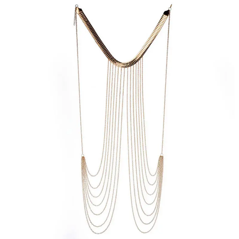 Sexy Chain Necklace Women Necklaces&Pendants Tassel Alloy Punk Long Necklace New Designer Female Fashion Jewelry 
Sexy Chain Necklace Women Necklaces&Pendants Tassel Alloy Punk Long Necklace New Designer Female Fashion Jewelry