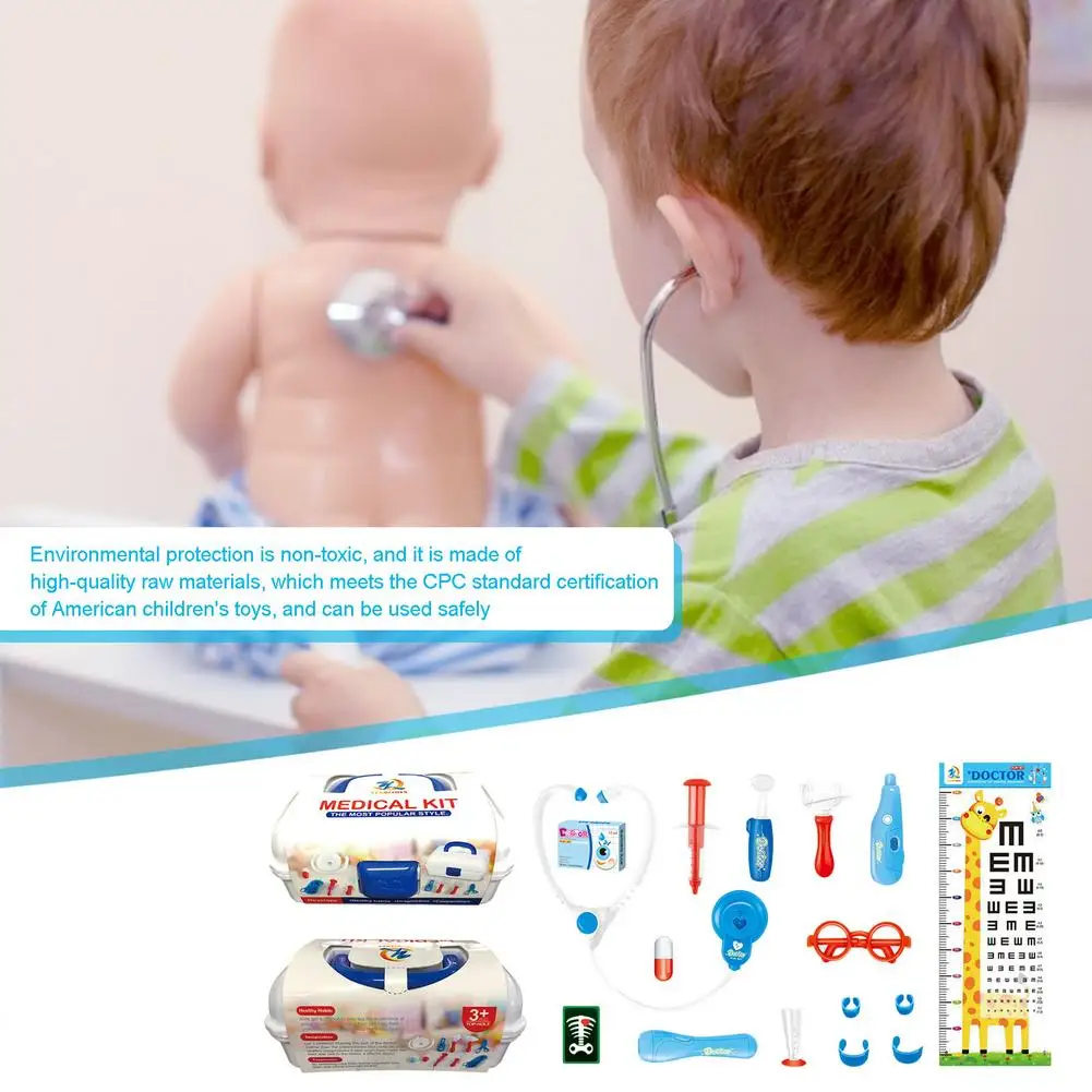 Kids Doctor Toys Simulation Family Doctor Kit Medical Tools Educationa Role Playing Toys With Electronic Stethoscope
Kids Doctor Toys Simulation Family Doctor Kit Medical Tools Educationa Role Playing Toys With Electronic Stethoscope