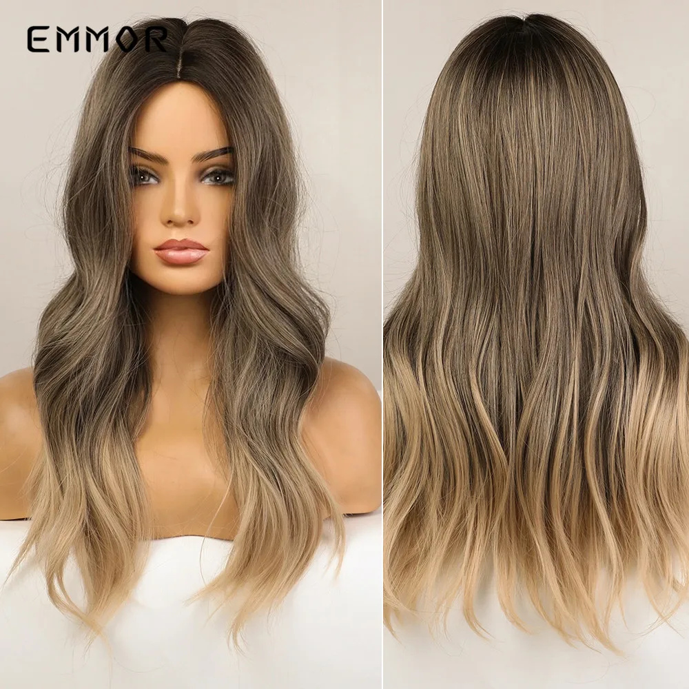 Emmor Synthetic Wigs for Women Long Wavy Ombre Light Brown Blonde Middle Part Cosplay Wigs Fake Hair Heat Resistant Fiber Wigs
Emmor Synthetic Wigs for Women Long Wavy Ombre Light Brown Blonde Middle Part Cosplay Wigs Fake Hair Heat Resistant Fiber Wigs