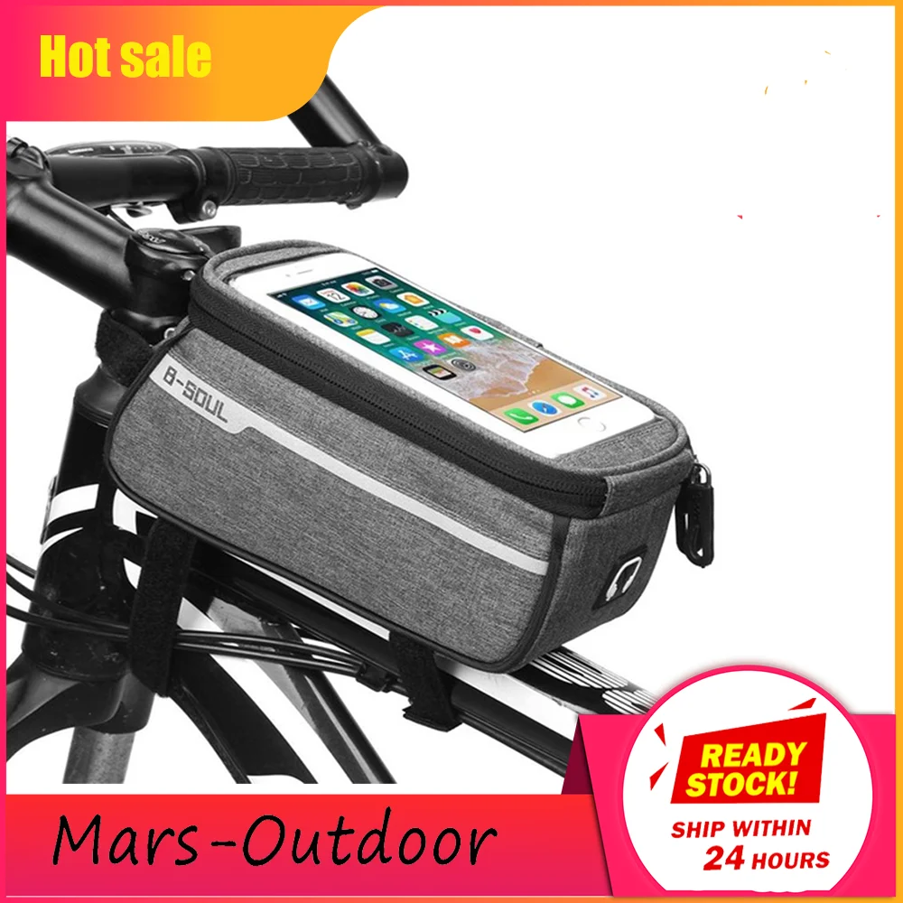 6inch Waterproof MTB Road Bike Front Tube Phone Bag Touch Screen Saddle Mobile Phone Bag With Headphone Hole Cycling Accessories 
6inch Waterproof MTB Road Bike Front Tube Phone Bag Touch Screen Saddle Mobile Phone Bag With Headphone Hole Cycling Accessories