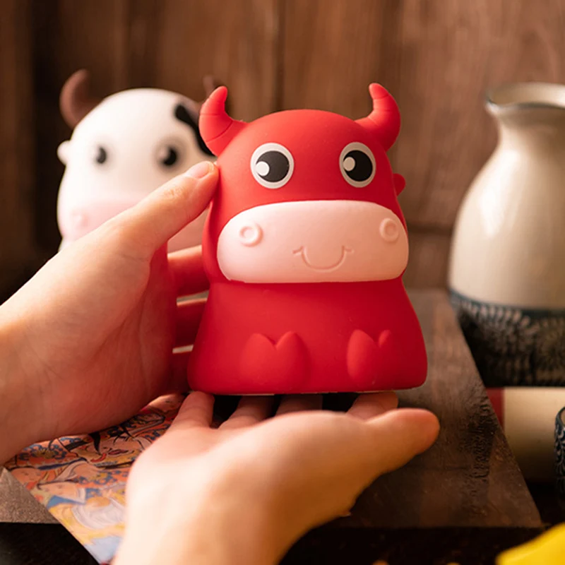3D Cow Led Night Light Soft Silicone Colorful Lights Touchs Sensor For Home Bedroom Decoration 8.1x11.2cm WWO66
3D Cow Led Night Light Soft Silicone Colorful Lights Touchs Sensor For Home Bedroom Decoration 8.1x11.2cm WWO66