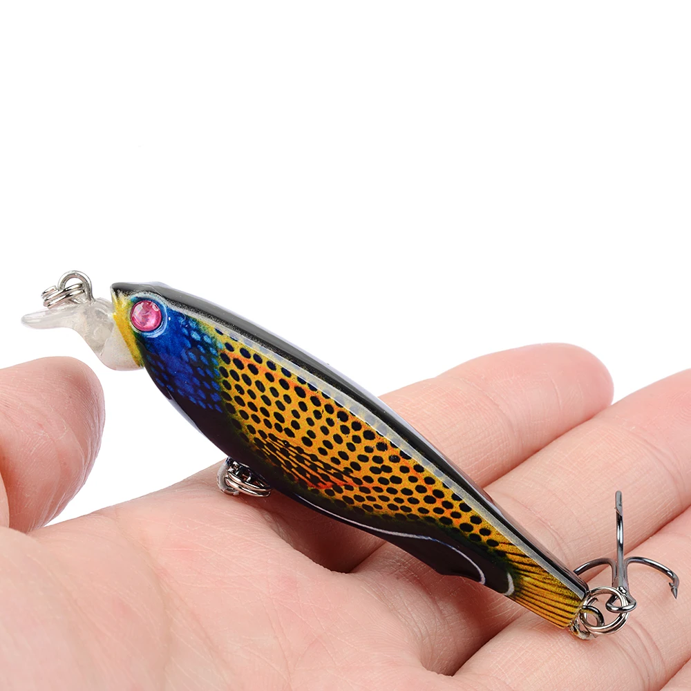 Lixada 7PCS Artificial Hard Fishing Lures Set 5.8cm 13.5g VIB with Treble Hooks 3D Eyes Lifelike fishing tackles | Спорт и