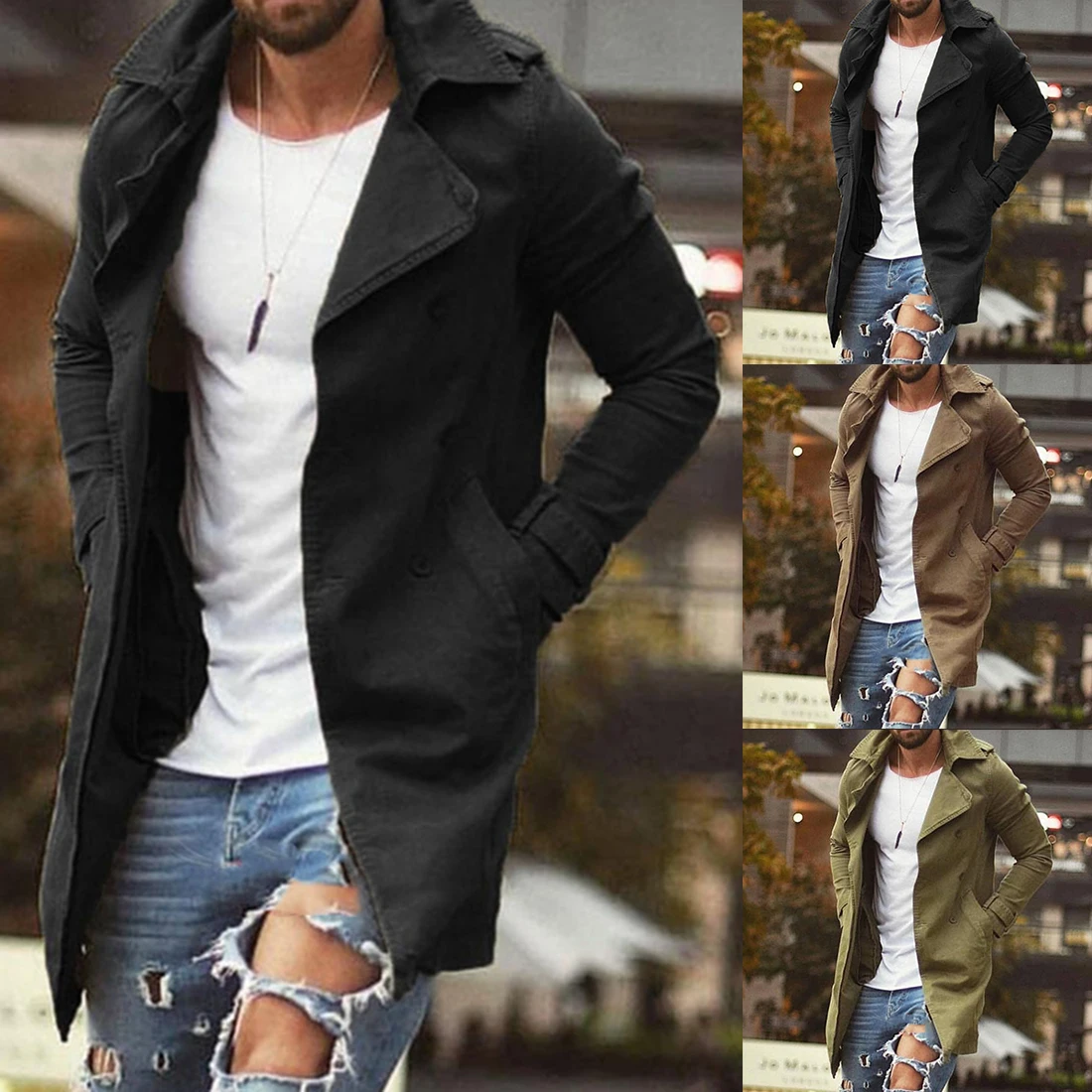 New Spring Autumn Mens Trench Coat Jacket Plus Size 4XL Outwear Casual Long Overcoat Jackets for Men Clothes
New Spring Autumn Mens Trench Coat Jacket Plus Size 4XL Outwear Casual Long Overcoat Jackets for Men Clothes