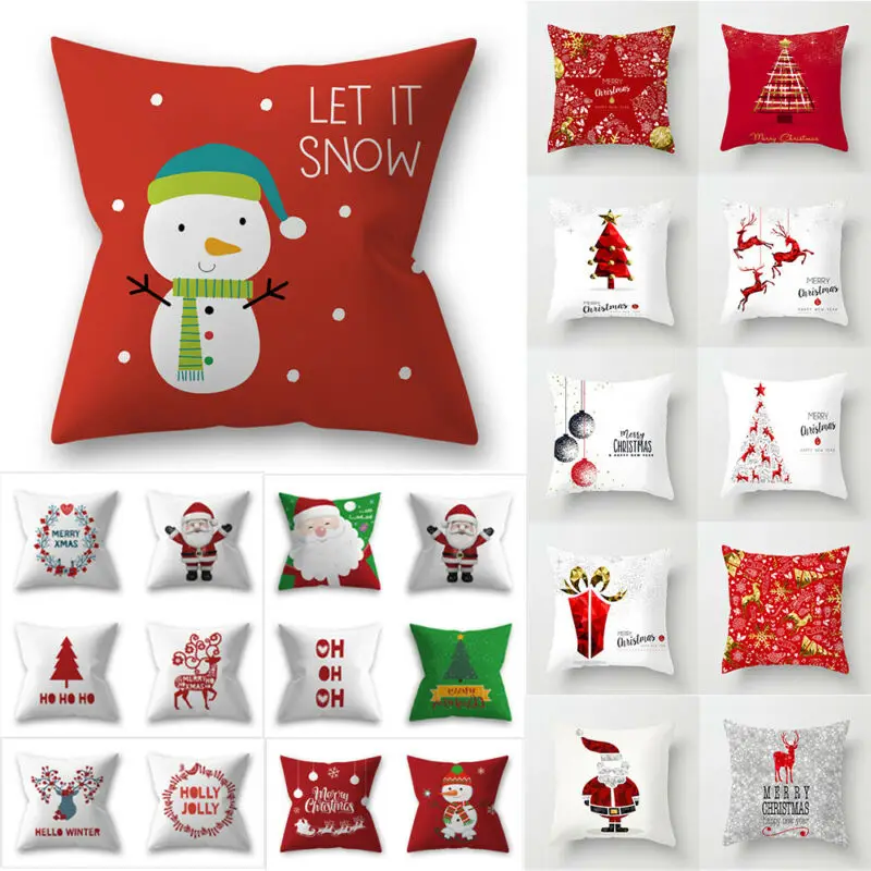 10 Style Christmas Square Cushion Cover Santa Claus Pattern Pillow Case Car Sofa Decor
10 Style Christmas Square Cushion Cover Santa Claus Pattern Pillow Case Car Sofa Decor