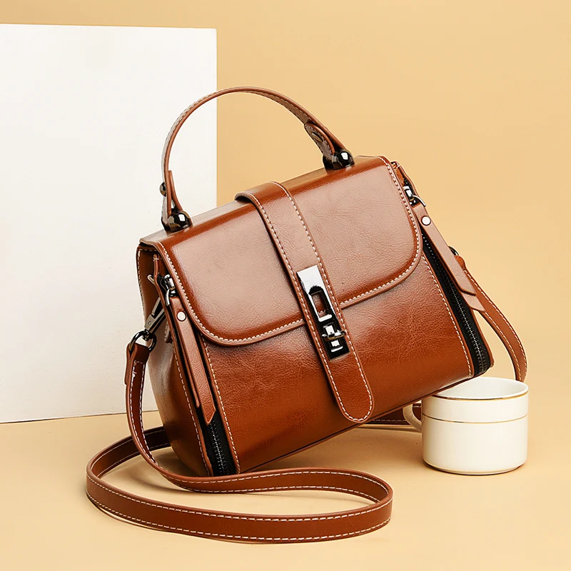 Фото Женская сумка через плечо из натуральной кожи 2021 | Багаж и сумки