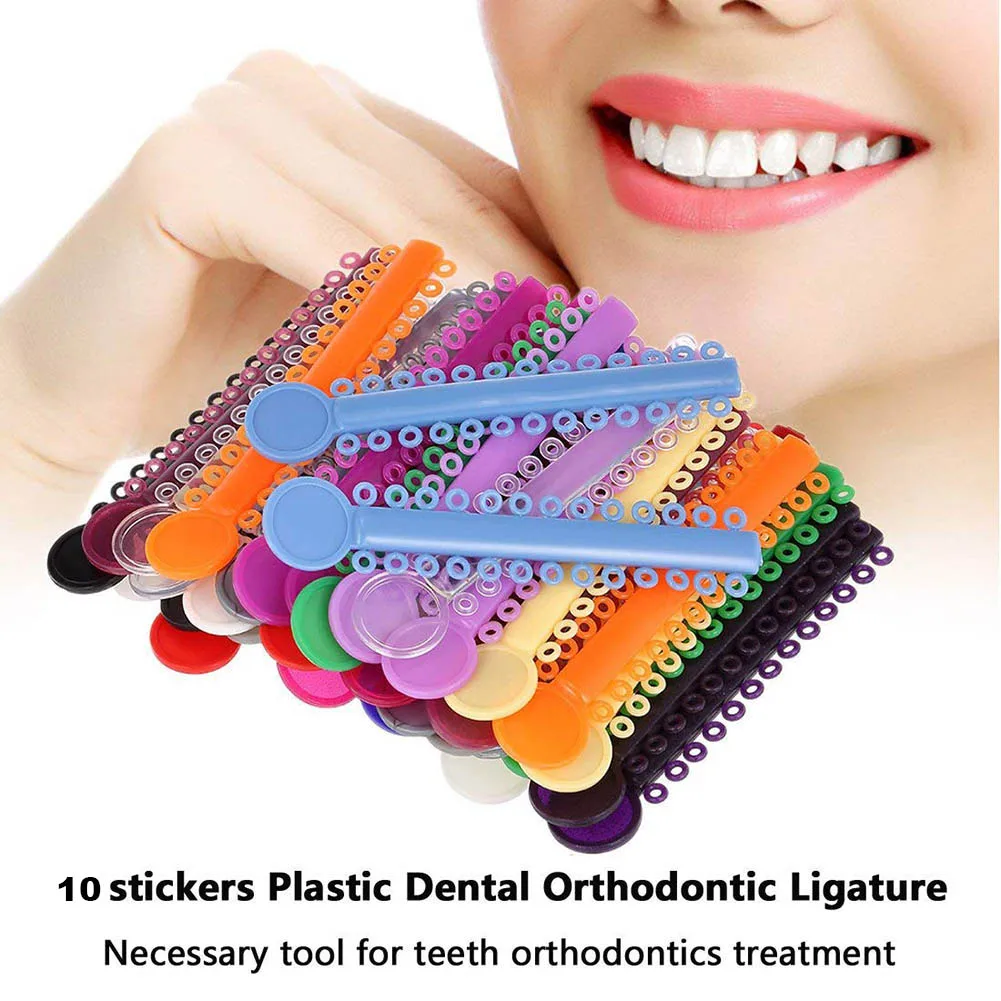 10Pcs Dental Ligature ties Orthodontics Elastic Rubber Bands Multi Color Disposable Mixed Braces Teeth Correction Stick Brackets
10Pcs Dental Ligature ties Orthodontics Elastic Rubber Bands Multi Color Disposable Mixed Braces Teeth Correction Stick Brackets