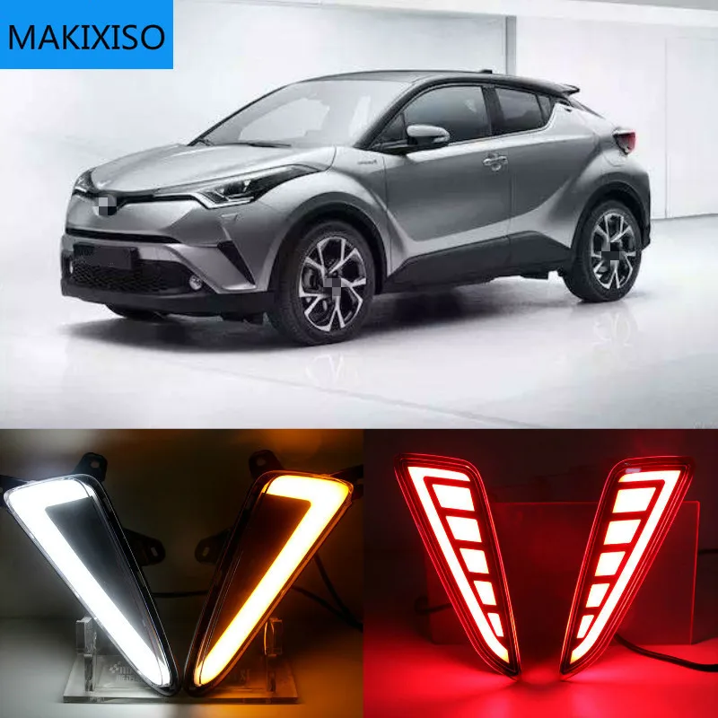 2 шт. светодиодный DRL Дневной светильник для Toyota CHR 2016 2017 2018 2019 Дневной светильник Противотуманные огни с Поворотная сигнальная лампа стайлин...
2 шт. светодиодный DRL Дневной светильник для Toyota CHR 2016 2017 2018 2019 Дневной светильник Противотуманные огни с Поворотная сигнальная лампа стайлин...
