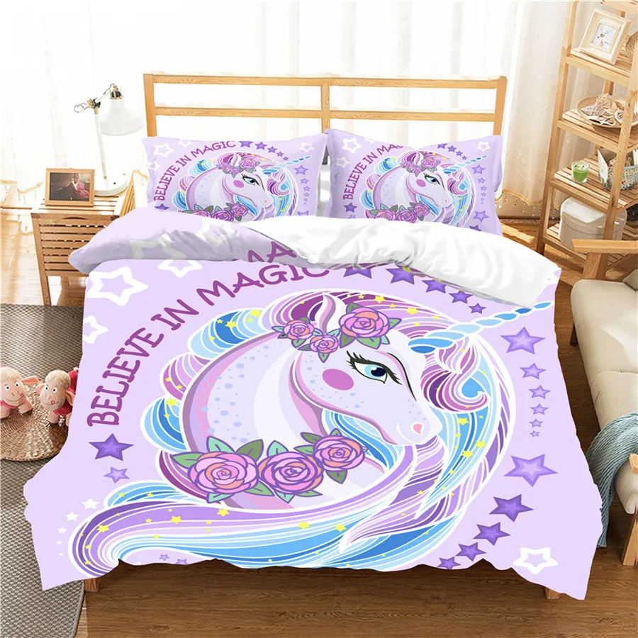 A Bedding Set 3D Printed Duvet Cover Bed Set Cartoon Unicorn Home Textiles for Adults Bedclothes with Pillowcase #DJS43
A Bedding Set 3D Printed Duvet Cover Bed Set Cartoon Unicorn Home Textiles for Adults Bedclothes with Pillowcase #DJS43