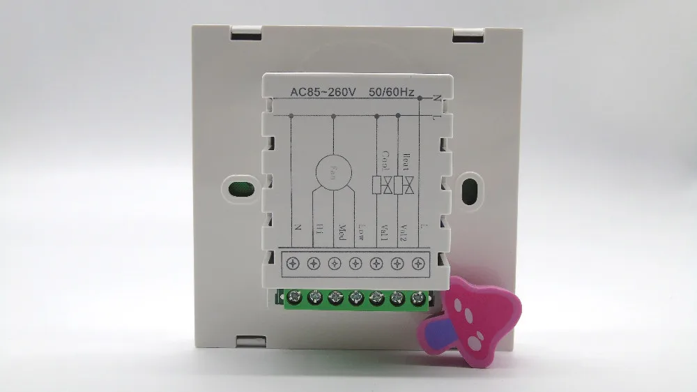 2p 4p blue backlight touch screen programmable air conditioner thermostat with Timing program