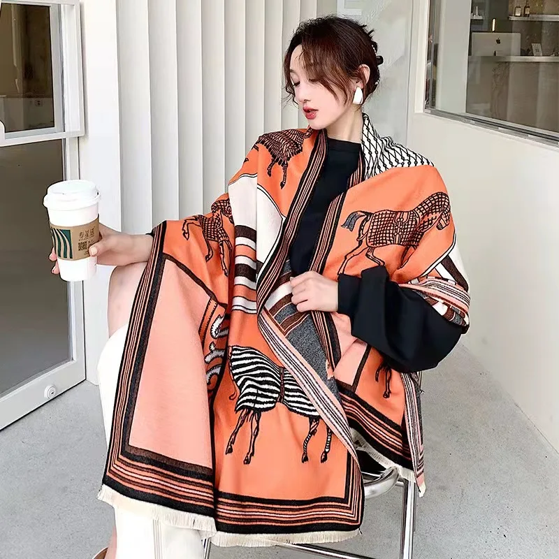 LuxuriousWomen Scarves Warm Shawls Wraps Fashion Winter Cashmere Scarf Thick Blanket Bufanda Ladies Pashmina Hijab Long Echarpe
LuxuriousWomen Scarves Warm Shawls Wraps Fashion Winter Cashmere Scarf Thick Blanket Bufanda Ladies Pashmina Hijab Long Echarpe