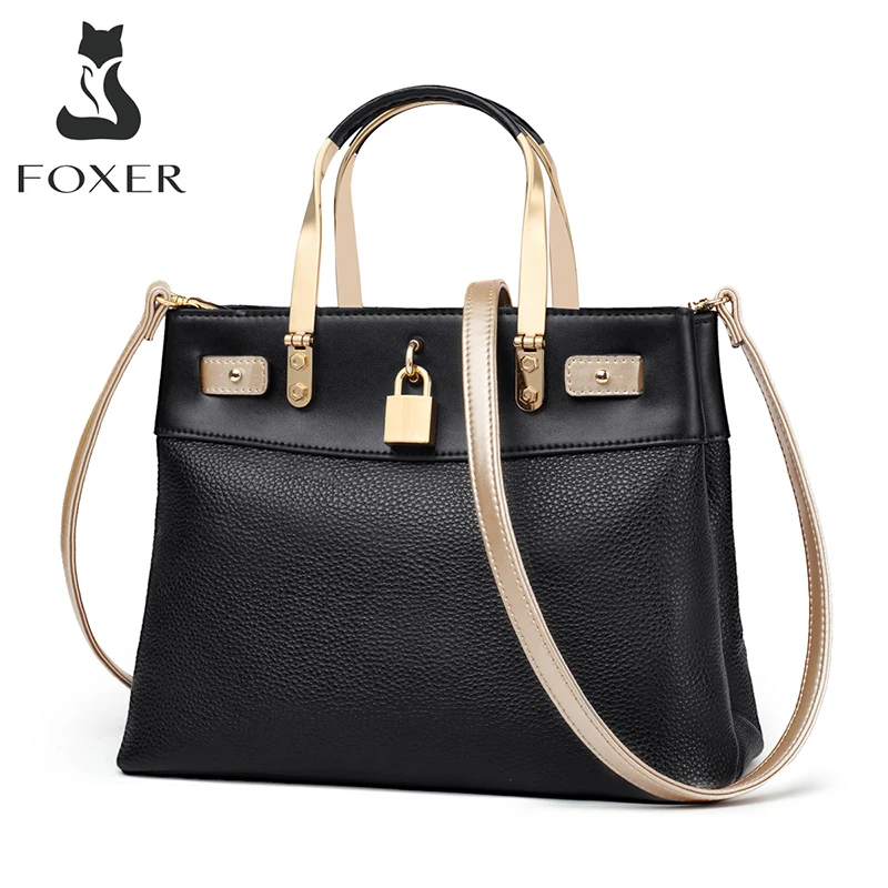 FOXER 2020 Genuine Leather Women's Top Handle Bags Large Capacity Lady Fashion Fall Winter Bag Soft Female Commute Shoulder Bag
FOXER 2020 Genuine Leather Women's Top Handle Bags Large Capacity Lady Fashion Fall Winter Bag Soft Female Commute Shoulder Bag