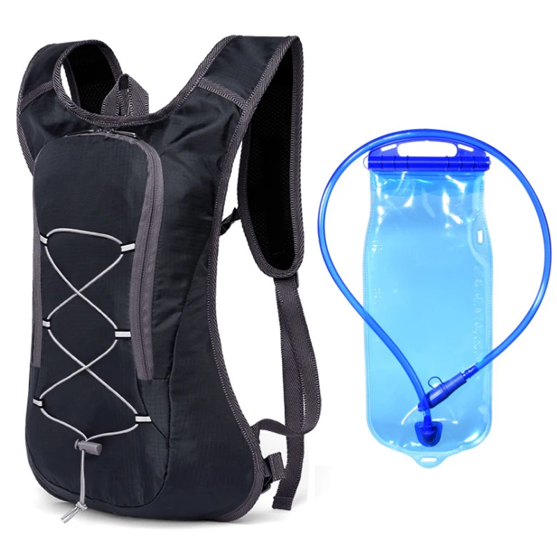 

LOCLE Trail Running Backpack 8L Ultra Running Hydration Vest Pack Marathon Running Bike Rucksack Bag Outdoor Sport 2L Water Bag