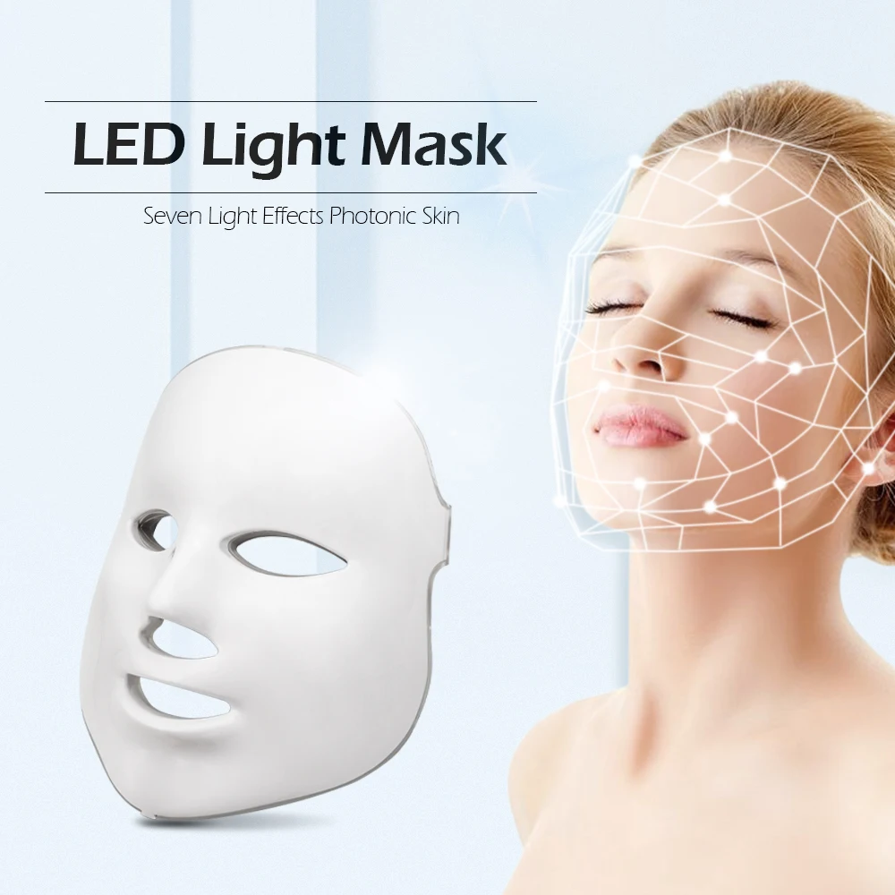 7 Colors LED Facial Mask Skin Rejuvenation Anti Wrinkle Acne Photon Therapy Whitening Tighten Instrument Face Care Skin Mask 
7 Colors LED Facial Mask Skin Rejuvenation Anti Wrinkle Acne Photon Therapy Whitening Tighten Instrument Face Care Skin Mask