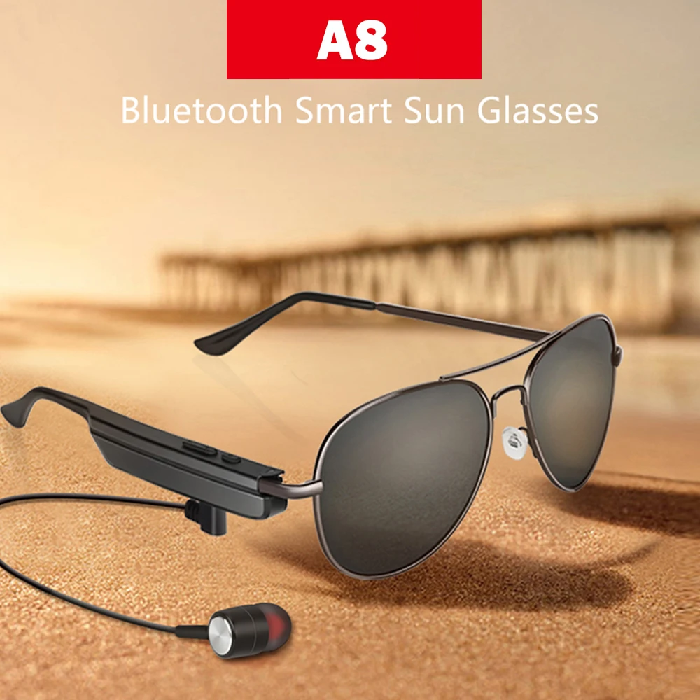 Bluetooth Sunglasses Metal Frame In Ear Headset with Mic Sport Smart Calling Sun Glasses for Commute Driving Walking 
Bluetooth Sunglasses Metal Frame In Ear Headset with Mic Sport Smart Calling Sun Glasses for Commute Driving Walking