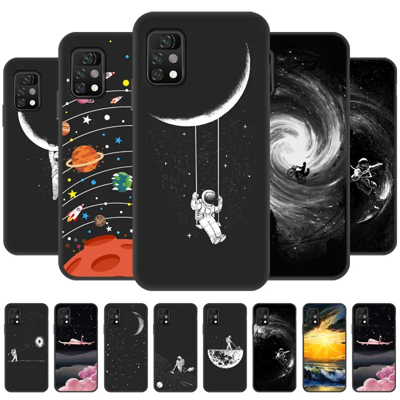 Мягкий силиконовый чехол для Umidigi A11 Pro Max ТПУ задняя крышка A7 Fundas UMI digi S5 черный