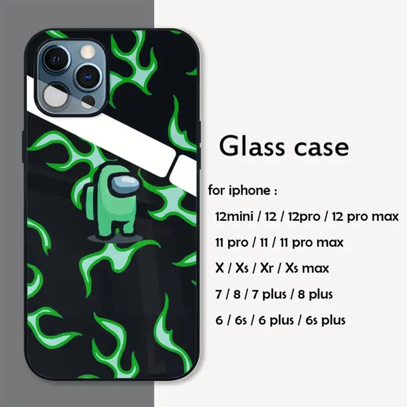 Hot Game Among us Tempered glass silicone phone case for iphone 12 mini 11 pro Xs Max X Xr 6 6s 7 8 Plus se 2020 cover
Hot Game Among us Tempered glass silicone phone case for iphone 12 mini 11 pro Xs Max X Xr 6 6s 7 8 Plus se 2020 cover