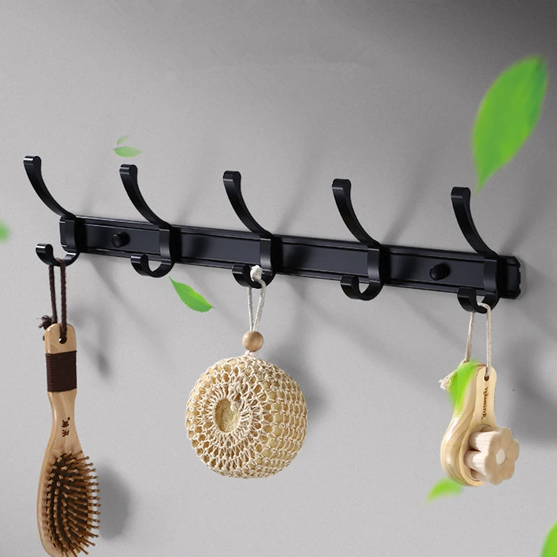 3/4/5/6/7/8 Hooks Wall Mounted Punch-free Towel Hat Clothes Hanging Rack Aluminum Mutifunction Practical Bathroom Kitchen Hooks
3/4/5/6/7/8 Hooks Wall Mounted Punch-free Towel Hat Clothes Hanging Rack Aluminum Mutifunction Practical Bathroom Kitchen Hooks