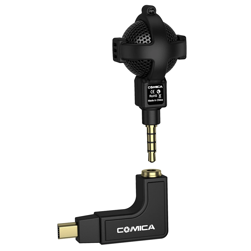 COMICA CVM-VG05 шарообразный стерео видео микрофон интервью для камер GoPro Hero 3 + 4 5 |