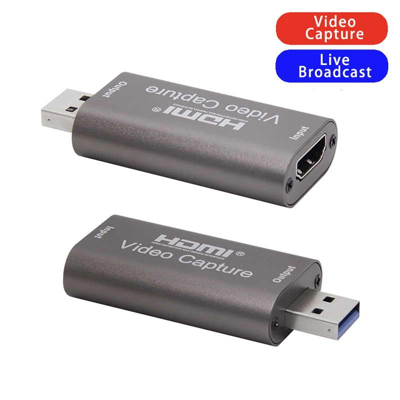 4K Video Capture Card USB 3.0 USB2.0 HDMI-compatible Grabber Recorder for PS4 Game DVD Camcorder Camera Recording Live Streaming
4K Video Capture Card USB 3.0 USB2.0 HDMI-compatible Grabber Recorder for PS4 Game DVD Camcorder Camera Recording Live Streaming