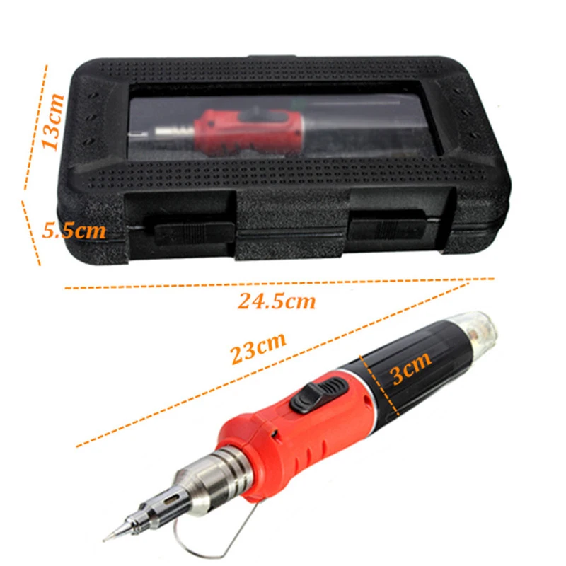 HS-1115K 10 in 1 Welding Kit Blow Torch Professional Butane Gas Solder Iron Tools HT1380
HS-1115K 10 in 1 Welding Kit Blow Torch Professional Butane Gas Solder Iron Tools HT1380