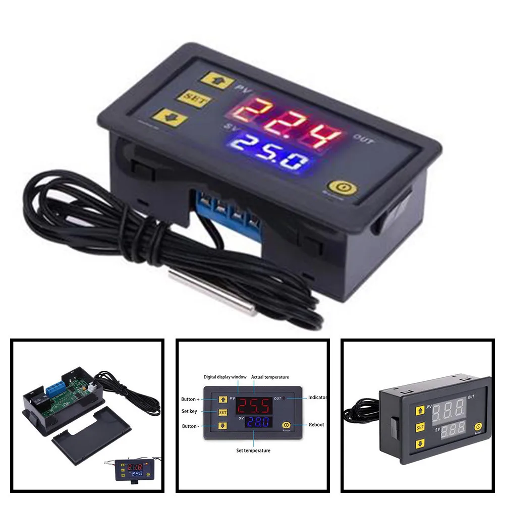 Temperature Regulator Temperature Control Switch 12V/24V/110V-220V W3230 Digital Regulator Heating Cooling Thermoregulator
Temperature Regulator Temperature Control Switch 12V/24V/110V-220V W3230 Digital Regulator Heating Cooling Thermoregulator