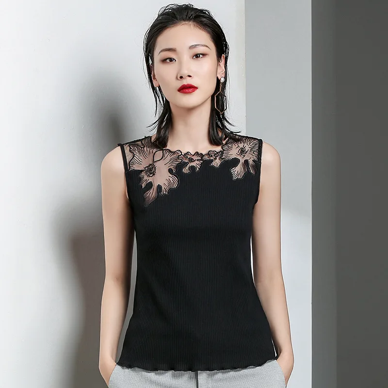 T Shirts for Women Lace Up Perspective Floral Sleeveless Tops Off Shoulder Summer Style Tees Perspective Fashion Brand New
T Shirts for Women Lace Up Perspective Floral Sleeveless Tops Off Shoulder Summer Style Tees Perspective Fashion Brand New