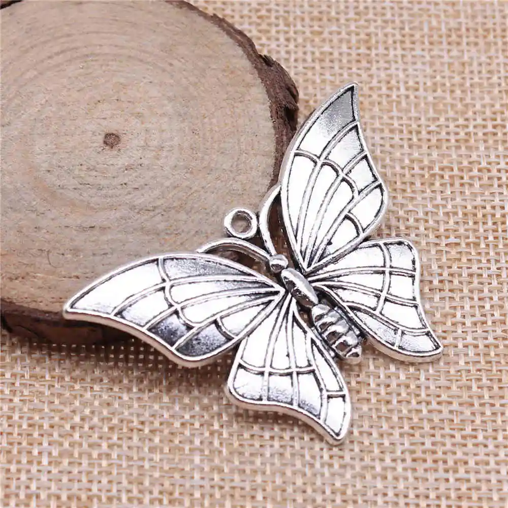 Jewelery Pendants Making Charms For Jewelry 2pcs Butterfly Charms 54x37mm Antique Silver Plated
Jewelery Pendants Making Charms For Jewelry 2pcs Butterfly Charms 54x37mm Antique Silver Plated