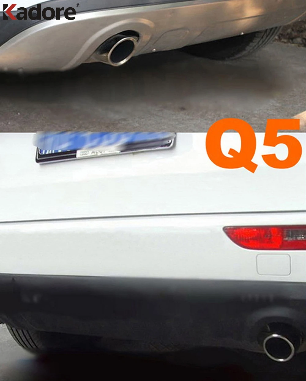 For Audi Q5 2010 2011 2012 Stainless Steel Rear Exhaust Muffler Tip Pipe Silencer Cover Trim Car Styling Accessories 2pcs/set
For Audi Q5 2010 2011 2012 Stainless Steel Rear Exhaust Muffler Tip Pipe Silencer Cover Trim Car Styling Accessories 2pcs/set